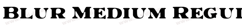 Blur Medium Regular字体转换